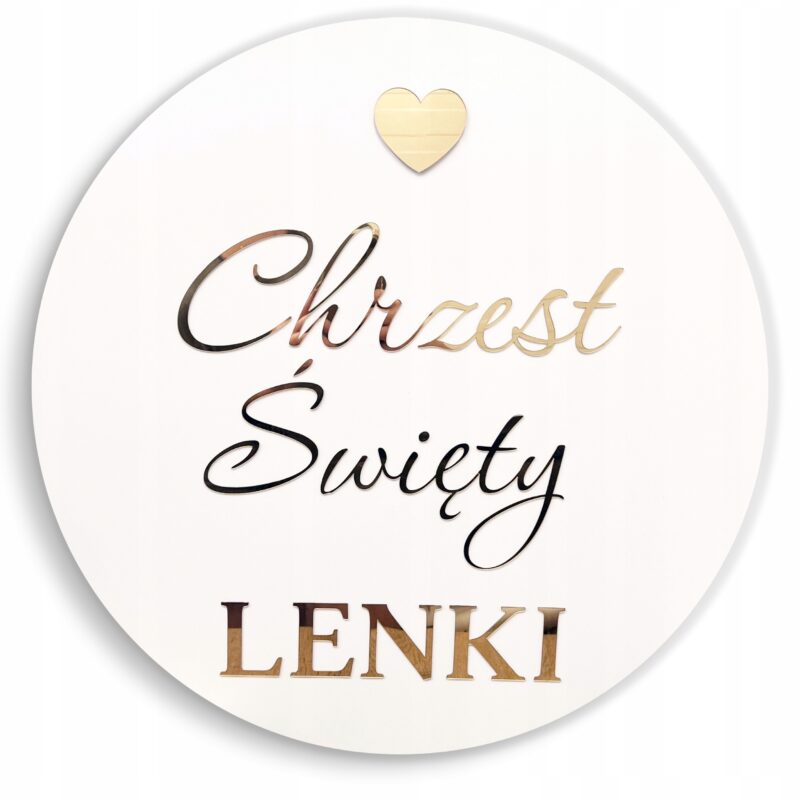 Tablica dekoracyjna z okazji Chrztu Świętego