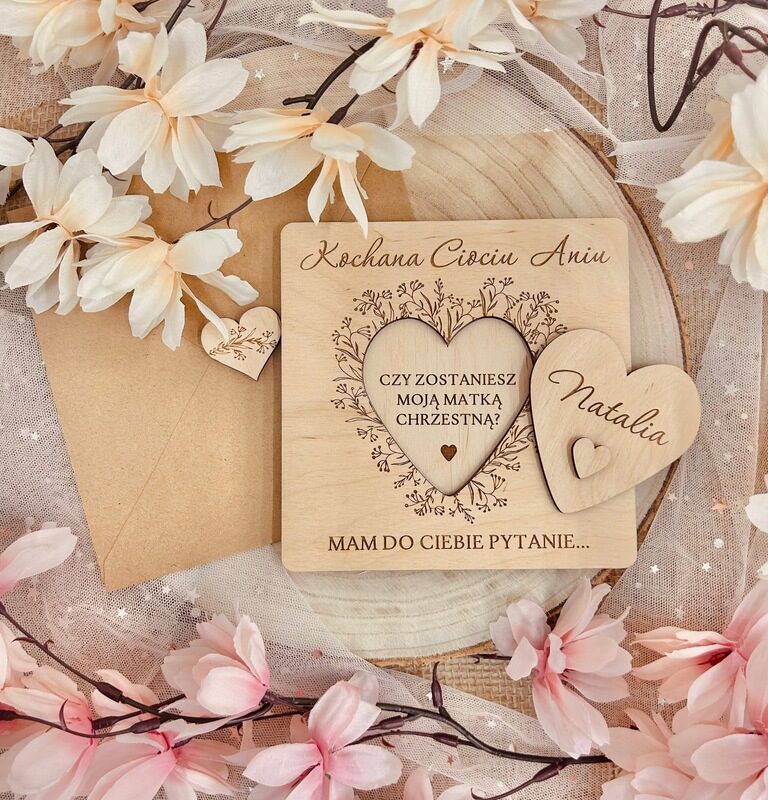 Zestaw 2 sztuk CIOCIU CZY ZOSTANIESZ MOJĄ MATKĄ CHRZESTNĄ PROŚBA PYTANIE SKLEJKA + KOPERTA Zestaw 2 sztuk CIOCIU CZY ZOSTANIESZ MOJĄ MATKĄ CHRZESTNĄ PROŚBA PYTANIE SKLEJKA + KOPERTA