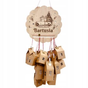 personalizacją. 24 domki do samodzielnego złożenia, idealny sposób na odliczanie dni do Świąt z dzieckiem.