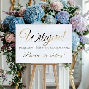 TABLICA POWITALNA ŚLUB WESELE