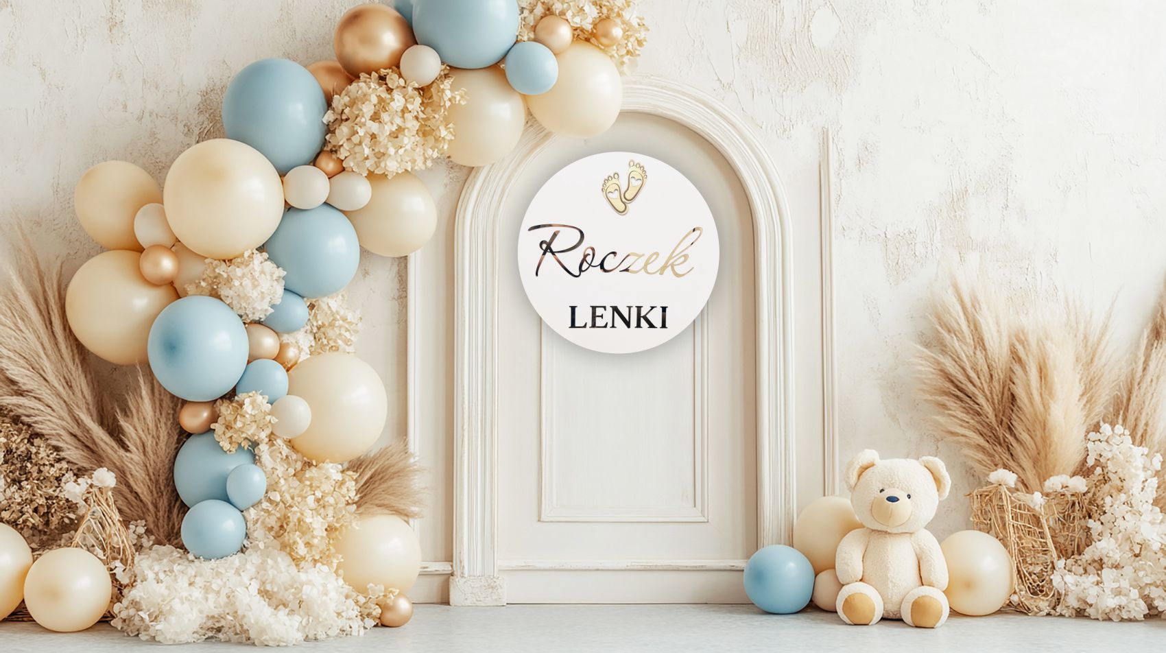 Tablica na roczek z stópkami