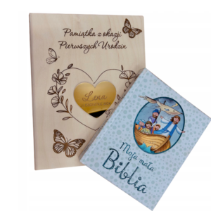 Pamiątka Pierwszych Urodzin Prezent z imieniem Roczek Biblia