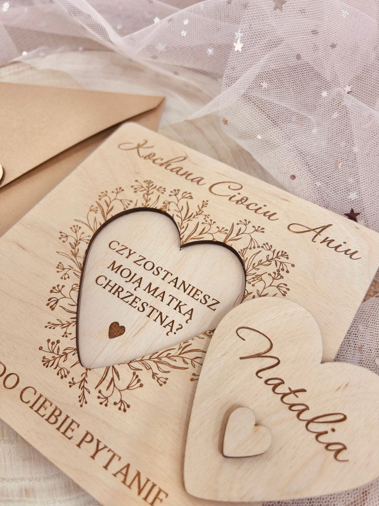 Prośba o bycie chrzestnym z sercem.