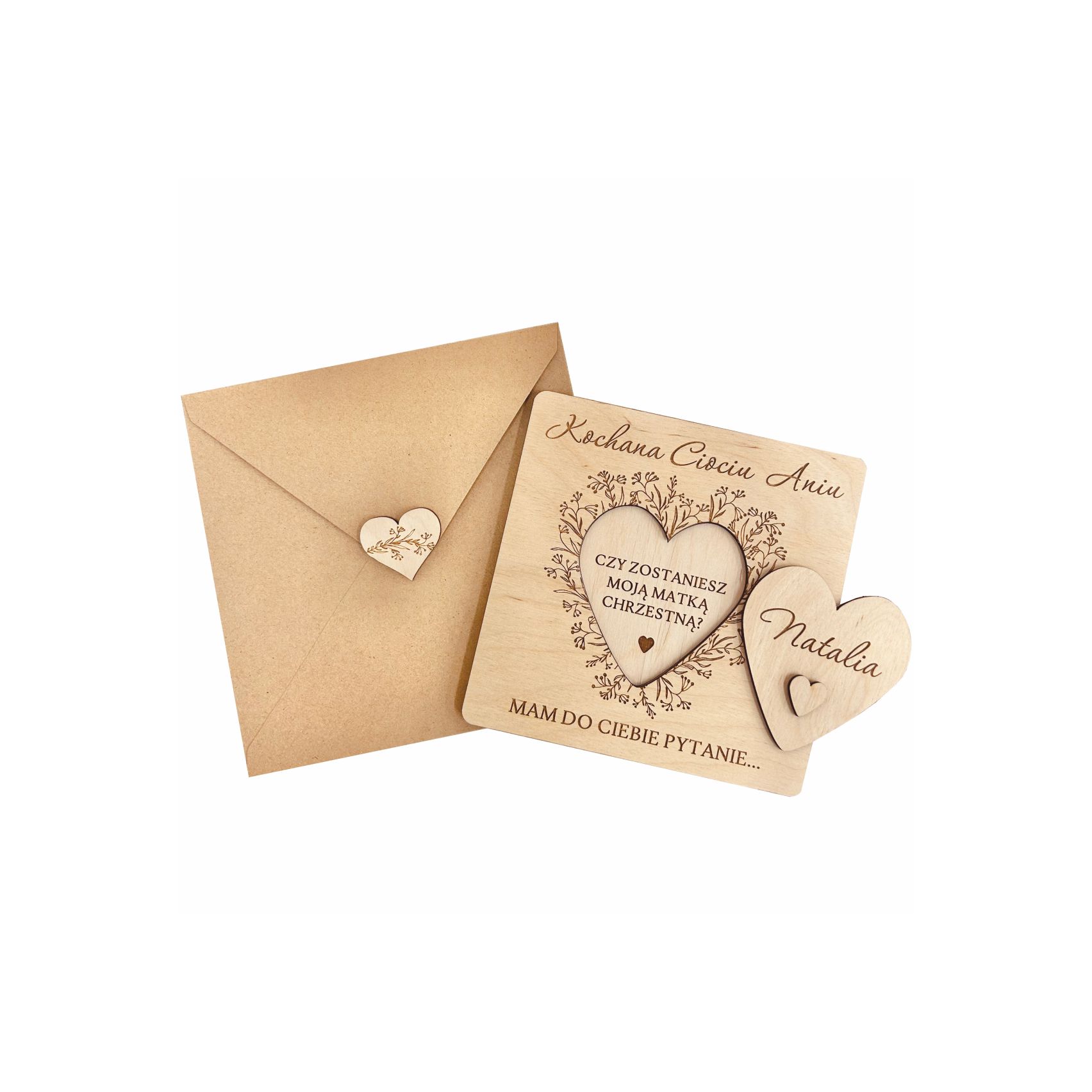 Prośba o bycie chrzestnym z sercem.