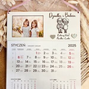 PREZENT NA DZIEŃ BABCI I DZIADKA KALENDARZ GRAWER IMIONA BABCIA DZIADEK