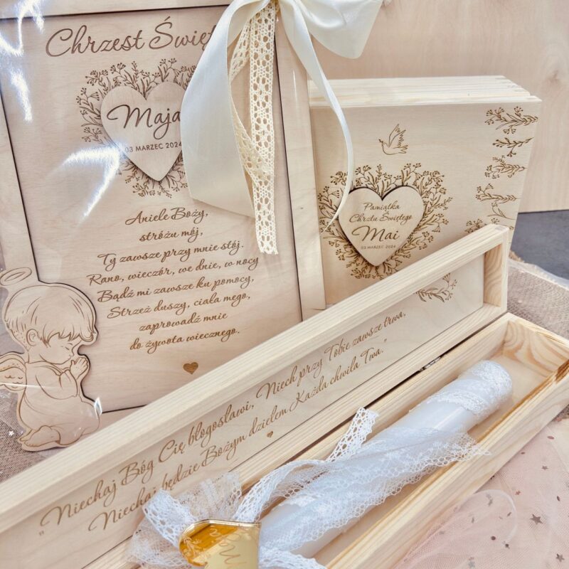 PŚ-1-1 Drewniane pudełko na świecę