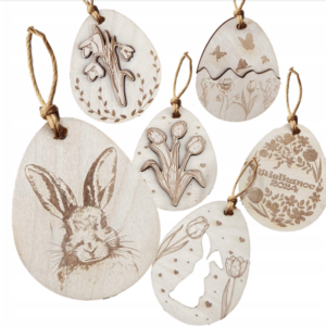 Pisanki Drewniane Zawieszki Dekoracyjne Na Wielkanoc Ozdoba Jajka wiszące