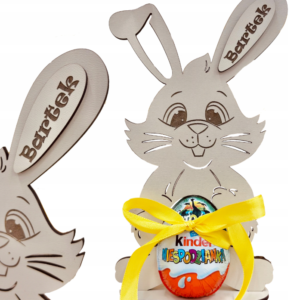 ZAJĄC WIELKANOCNY NA JAJKO Z IMIENIEM PREZENT NA ZAJĄCZKA DLA DZIECI SZKOŁA