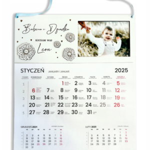 PREZENT NA DZIEŃ BABCI I DZIADKA KALENDARZ GRAWER IMIONA BABCIA DZIADEK