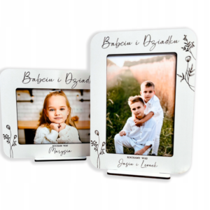 RAMKA NA ZDJĘCIE PREZENT NA DZIEŃ BABCI I DZIEŃ DZIADKA Z IMIENIEM GRAWER
