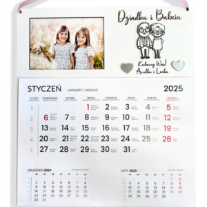 PREZENT NA DZIEŃ BABCI I DZIADKA KALENDARZ GRAWER IMIONA BABCIA DZIADEK