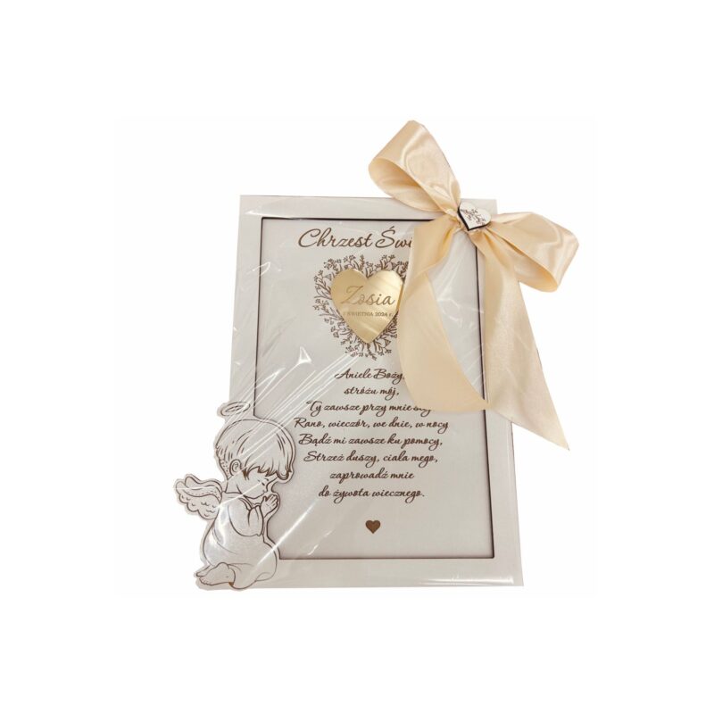 Biały obrazek z sercem