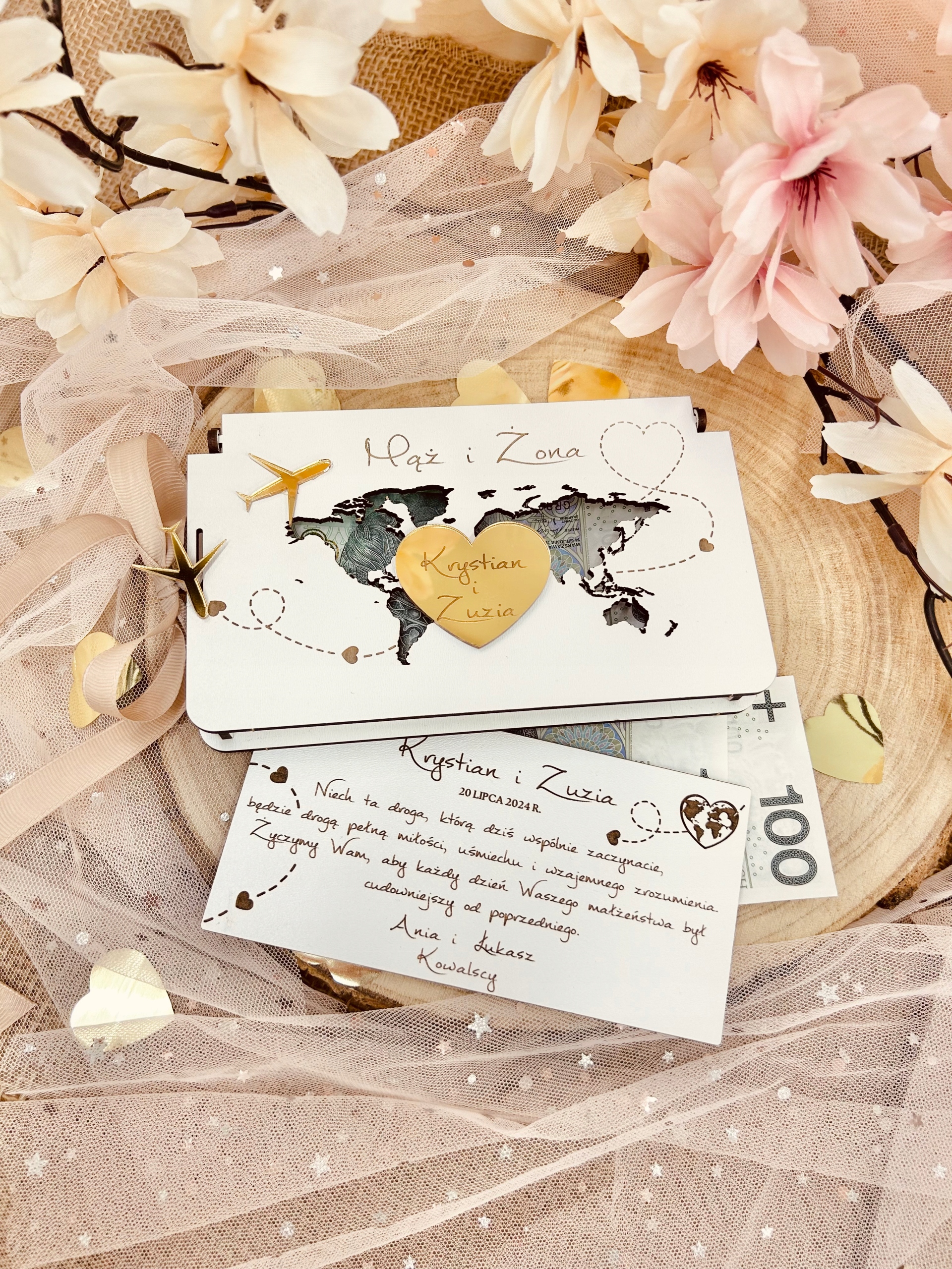 PUDEŁKO NA PIENIĄDZE ŚLUB PREZENT