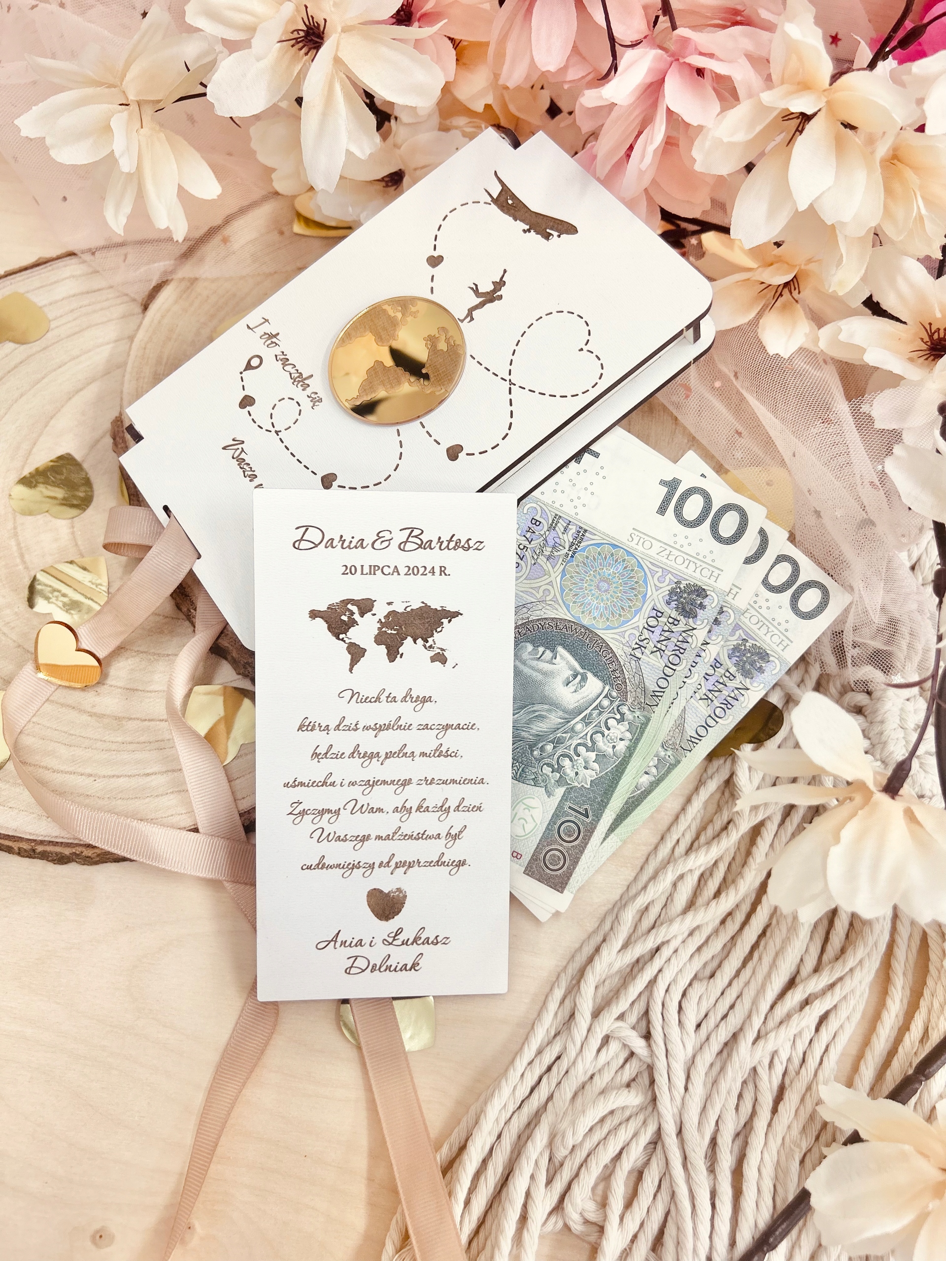 PUDEŁKO NA PIENIĄDZE ŚLUB PREZENT