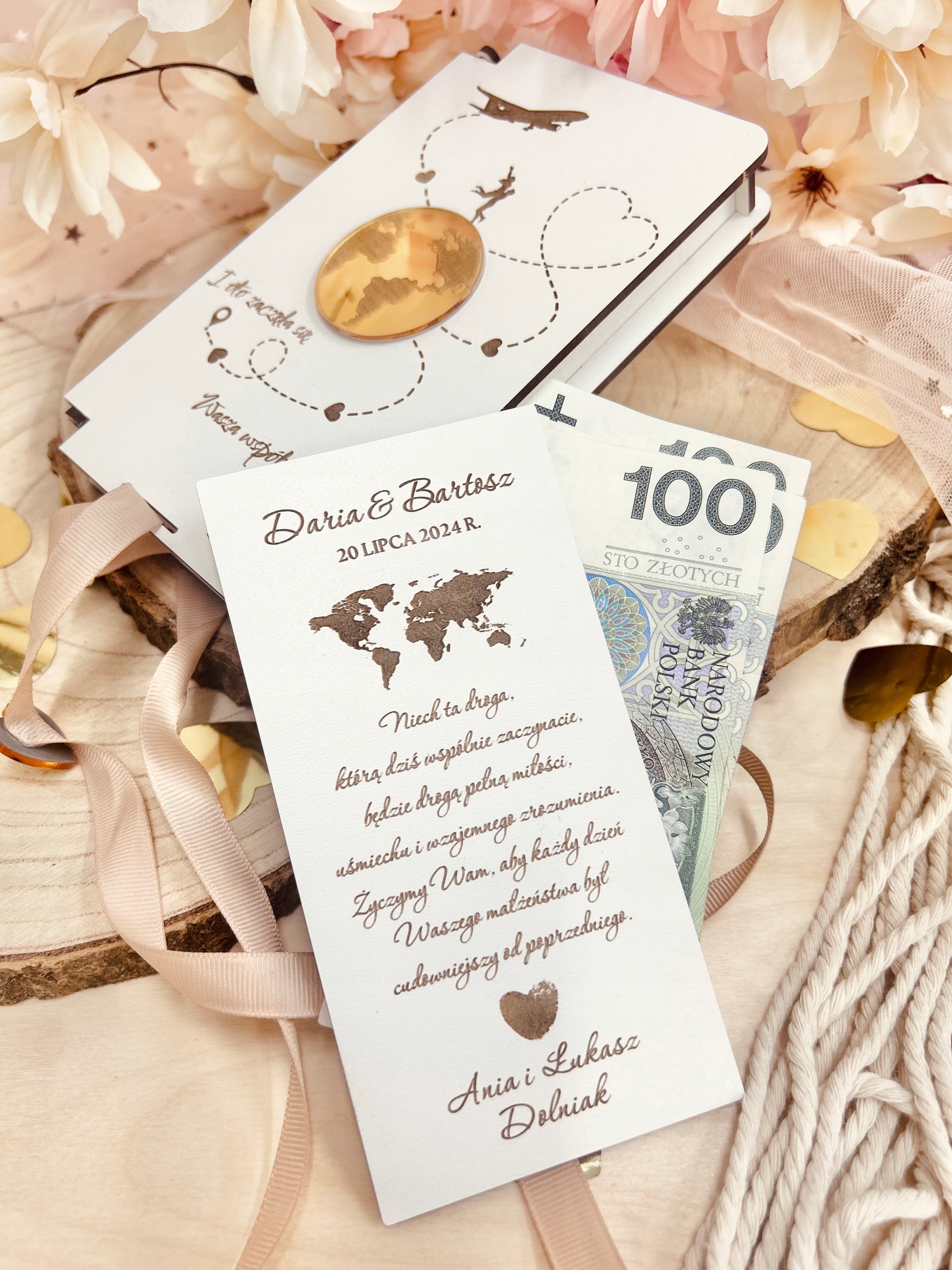 PUDEŁKO NA PIENIĄDZE ŚLUB PREZENT