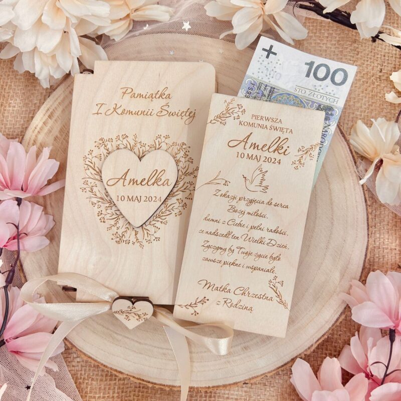 Pudełko na pieniądze Komunia Święta