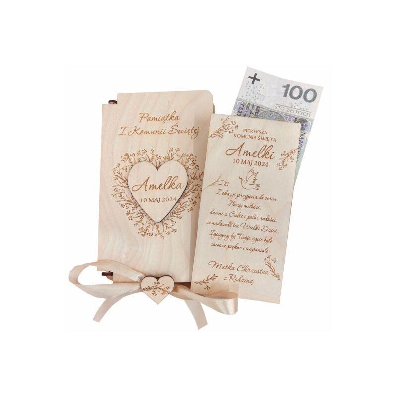 Pudełko na pieniądze Komunia Święta