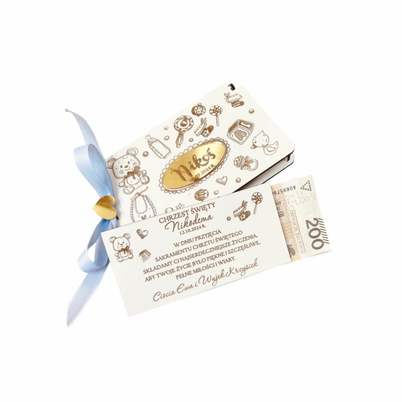 Pudełko na pieniądze z misiem