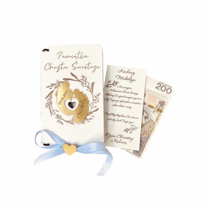 Pudełko na pieniądze z stopami