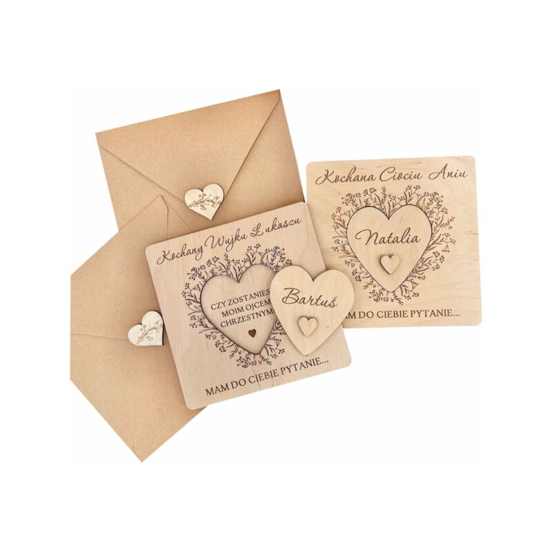 Prośba o bycie chrzestnym z sercem.