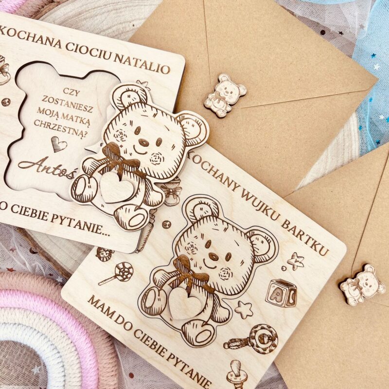 PBC-11-2 Prośby o bycie chrzestnym z misiem.
