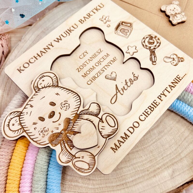 PBC-12-2 Prośba o bycie chrzestnym z misiem.