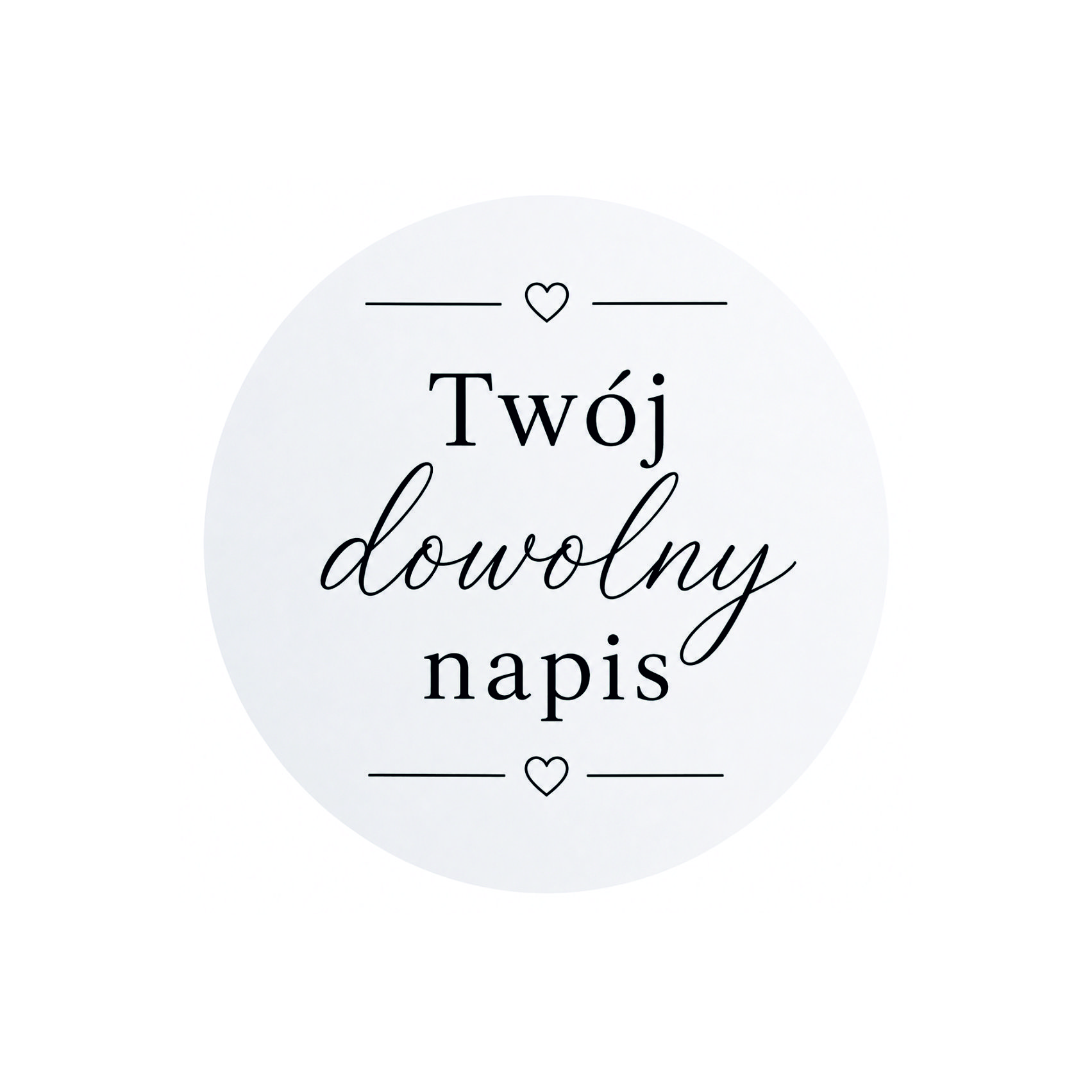 Tablica z dowolnym napisem